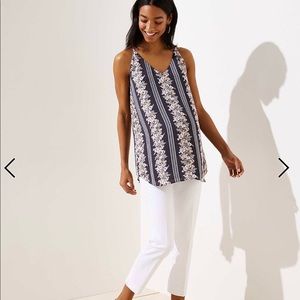 Loft white maternity pants